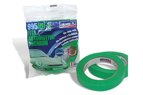 Cinta de Papel para Automotor Verde 18 mm Doble A
