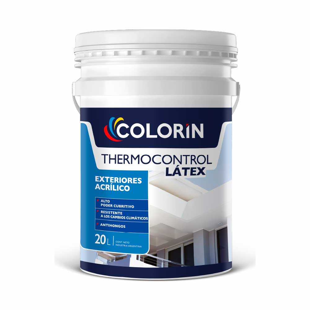 Látex Exterior Thermocontrol Blanco 20 Lt Colorín