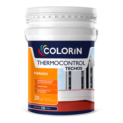 Impermeabilizante Thermocontrol Techos Fibrado 20 Kg Colorín