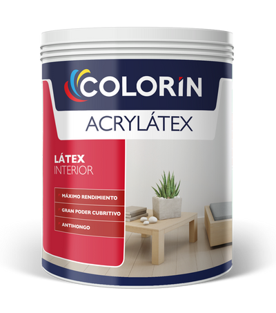 Látex Interior Acrylátex Mate Blanco 1 Lt Colorín