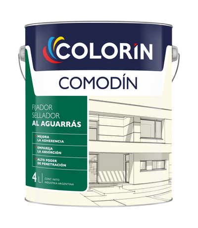 Fijador Sellador al Aguarrás Comodín 4 Lt Colorín