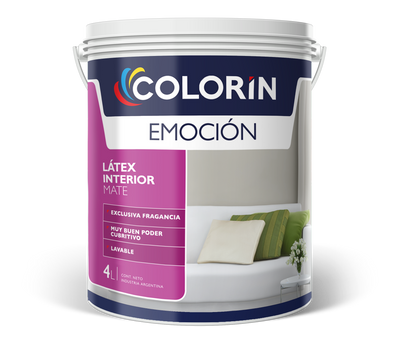 Látex Interior Emoción Mate Blanco 4 Lt Colorín