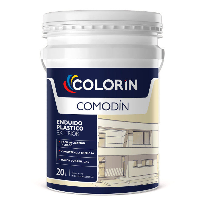 Enduido Exterior Comodín 20 Lt Colorín