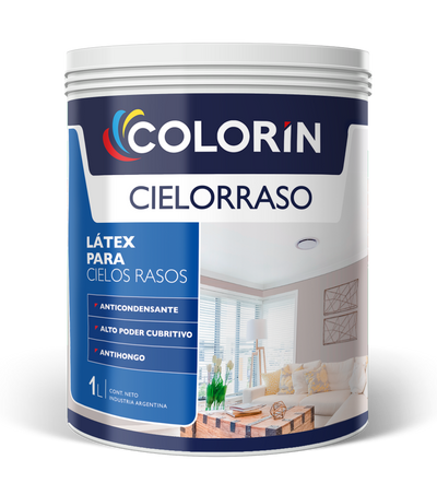 Látex para Cielorrasos Antihongo Blanco 1 Lt Colorín