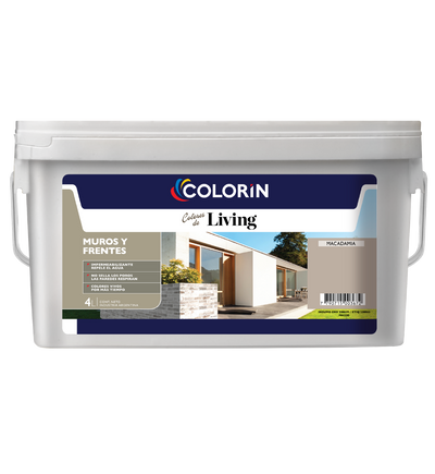 Látex Exterior Impermeable Living Muros y Frentes Mate 4 Lt Colorín