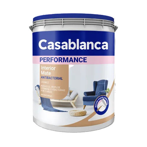 Látex Interior Performance Mate Blanco 4 Lt Casablanca