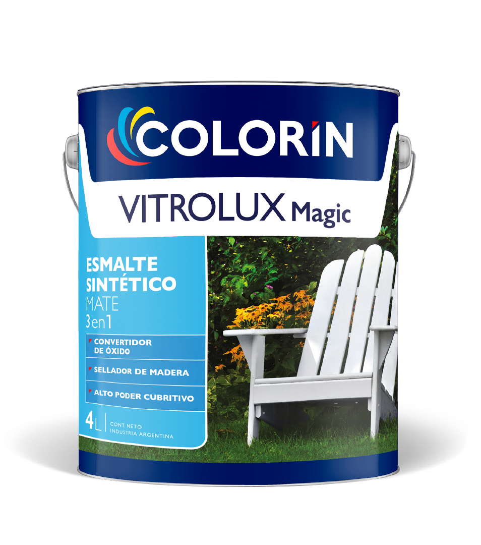 Esmalte Sintético Vitrolux Magic Mate 4 Lt Colorín