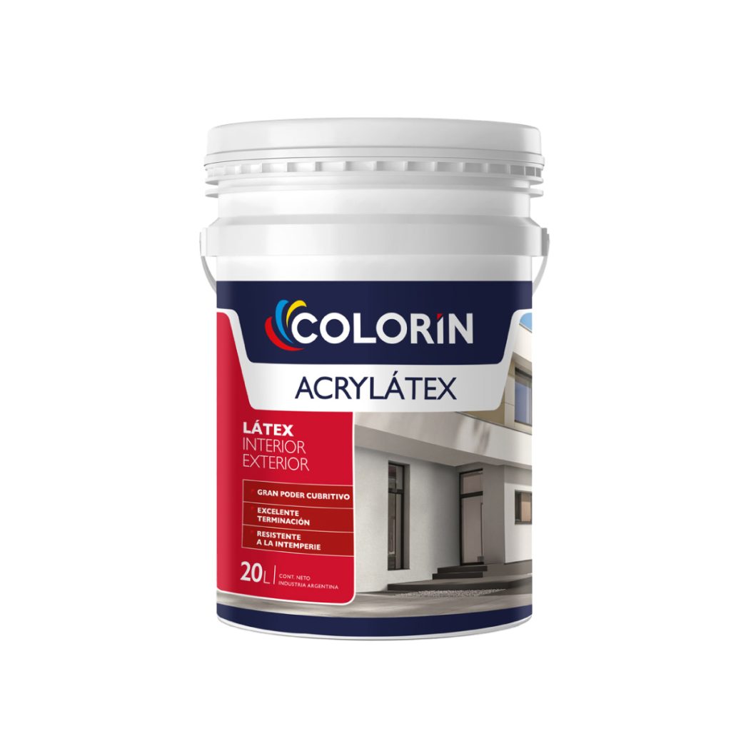 Látex Interior Exterior Acrylátex Blanco 20 Lt Colorín
