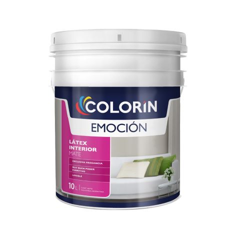 Látex Interior Emoción Mate Blanco 10 Lt Colorín