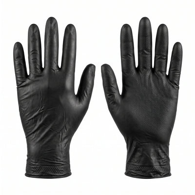 Guante de Látex Negro Pesado (para Ácidos) Rucar