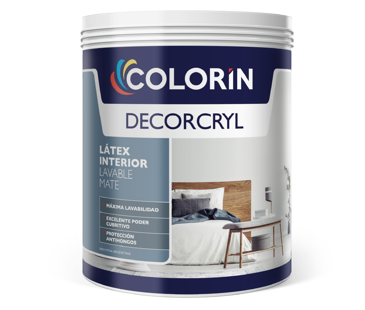 Látex Interior Decorcryl Lavable Mate Blanco 1 Lt Colorín