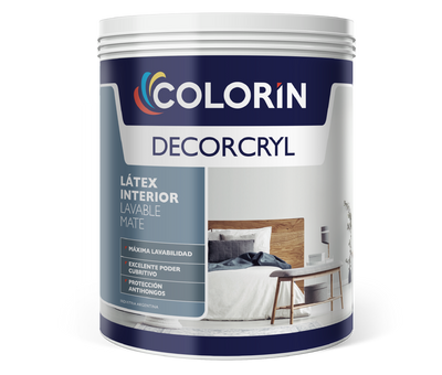 Látex Interior Decorcryl Lavable Mate Blanco 1 Lt Colorín
