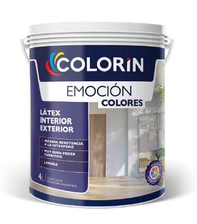 Látex Interior Exterior Emoción Mate 4 Lt Colorín