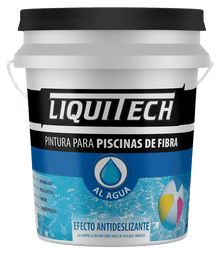 Pintura Pileta Fibra al Agua Blanco 10 Lt Liquitech - imagen 1