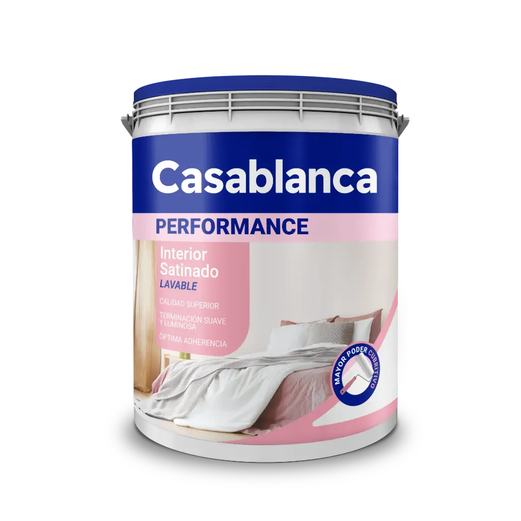 Látex Interior Performance Satinado Blanco 20 Lt Casablanca