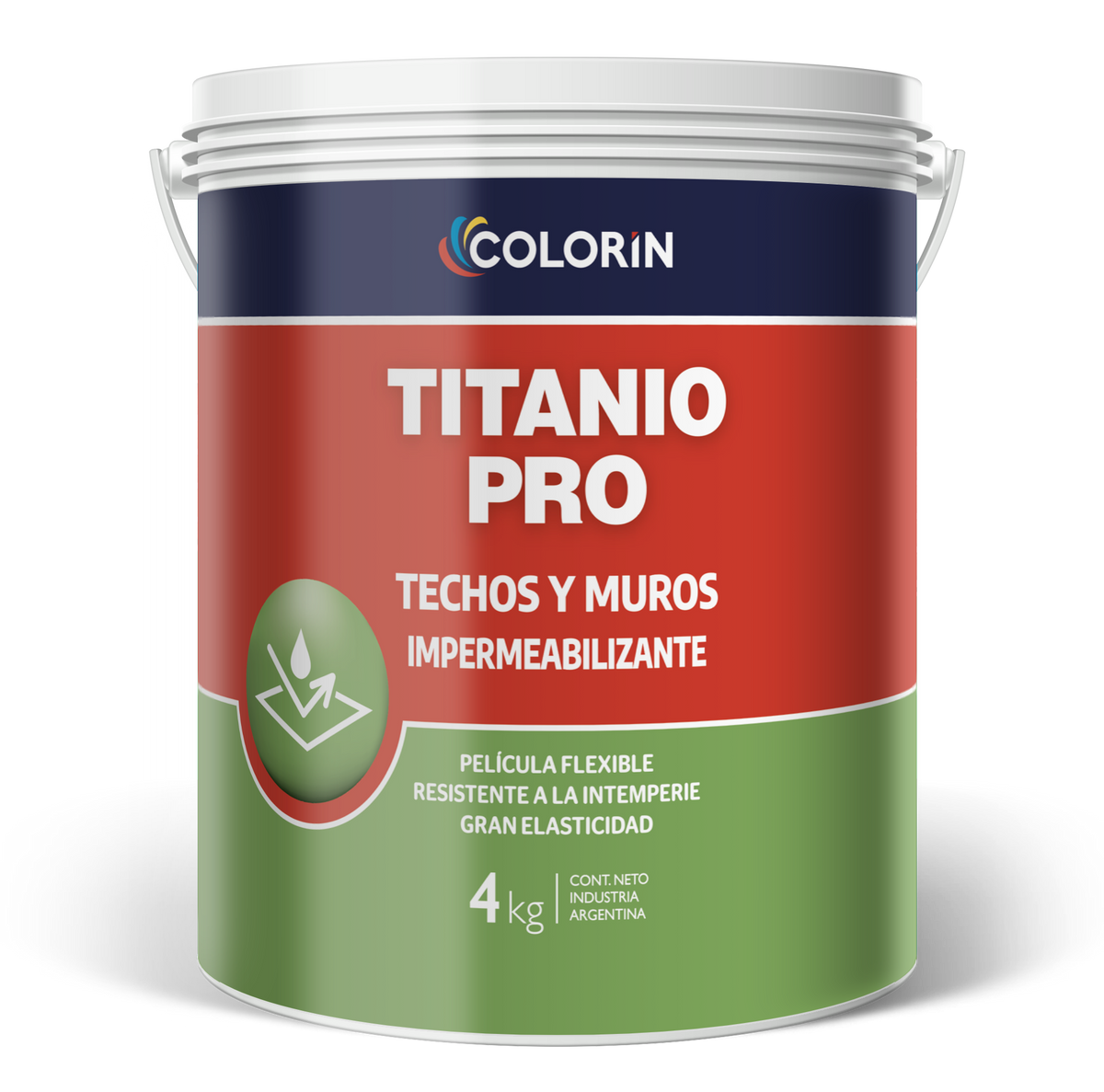 Impermeabilizante para Techos y Muros Titanio Pro Blanco 4 Lt Colorín