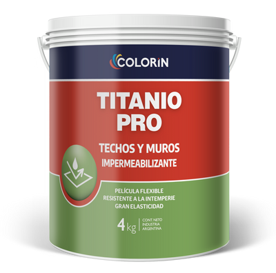Impermeabilizante para Techos y Muros Titanio Pro Blanco 20 Lt Colorín