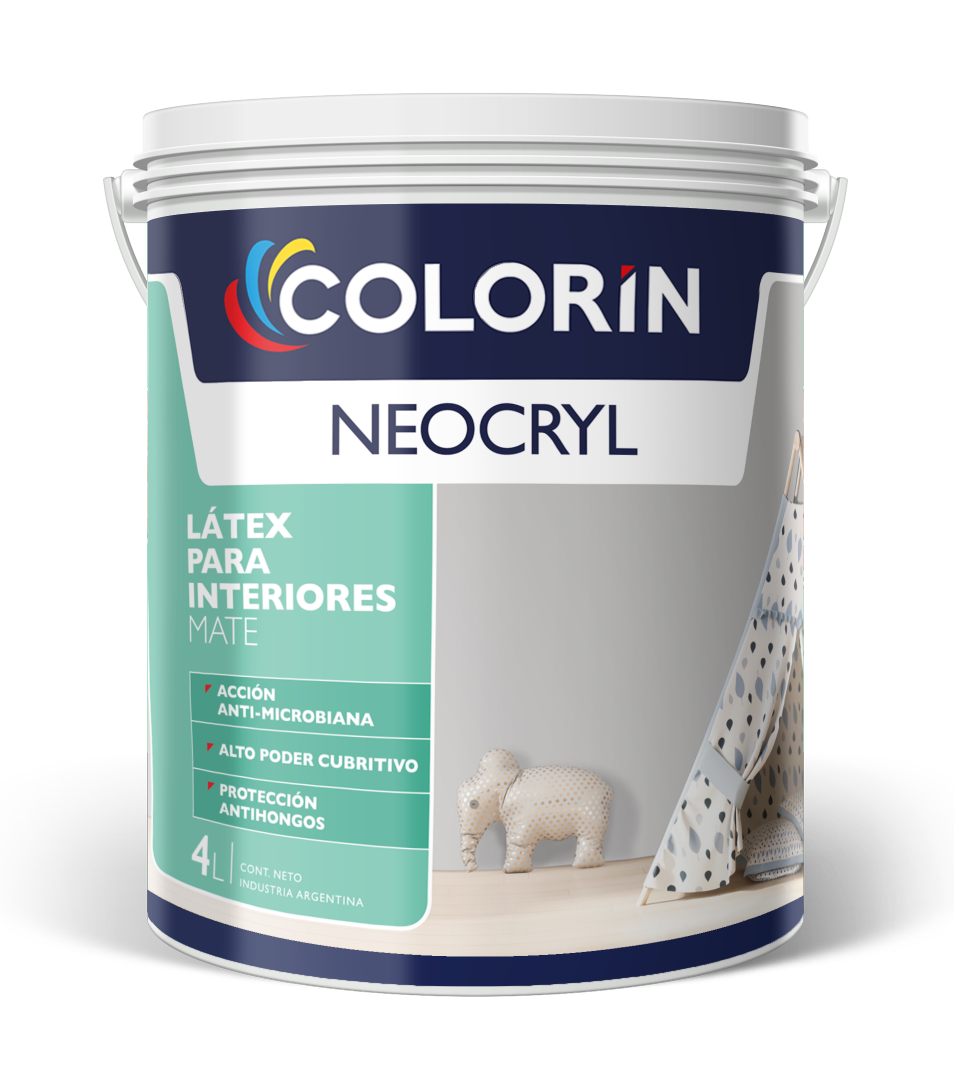 Látex Interior Neocryl Antihongo Blanco 4 Lt Colorín