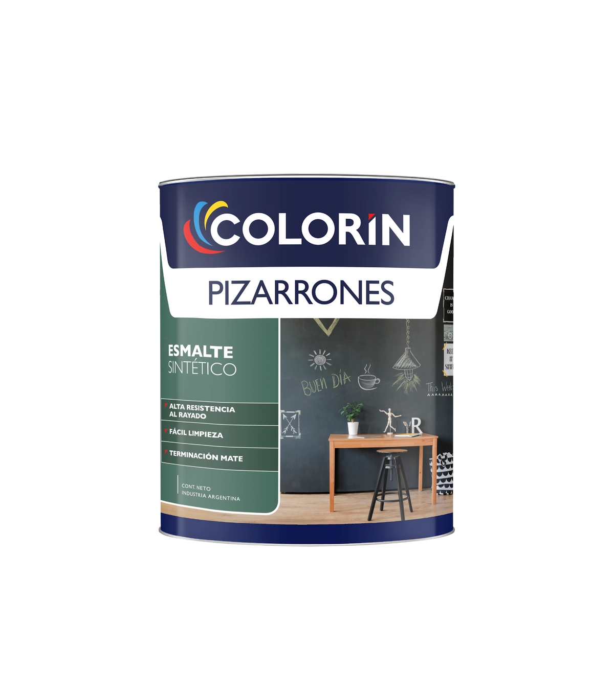 Esmalte Sintético para Pizarrones Mate Negro 0.500 Lt Colorín