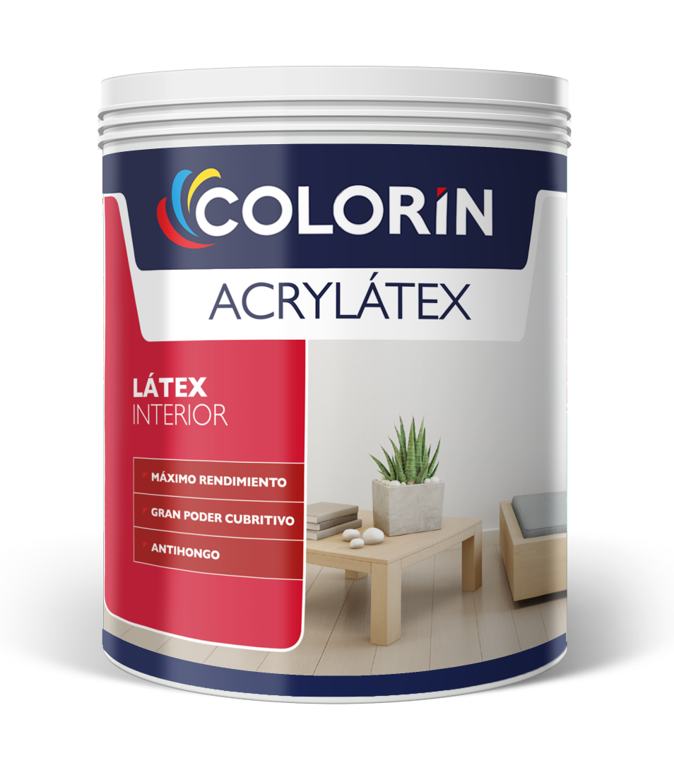 Látex Interior Acrylátex Mate Blanco 1 Lt Colorín