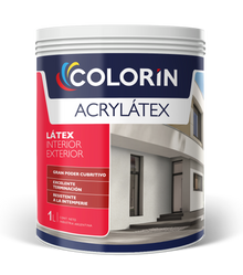 Látex Interior Exterior Acrylátex Blanco 1 Lt Colorín - imagen 1