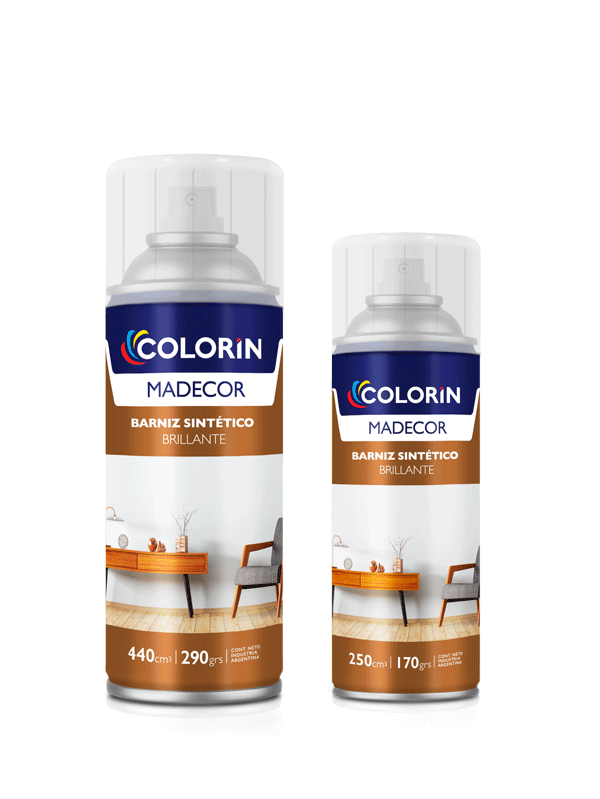 Aerosol Barniz Incoloro Madecor Brillante 440 Cc Colorín