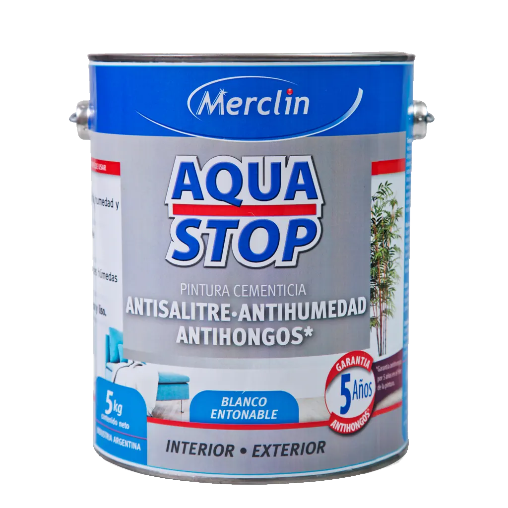 Pintura Antihumedad Blanco 5 Kg Merclin