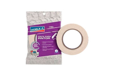 Cinta de Papel para Pintor 12 mm x 50 m Doble A