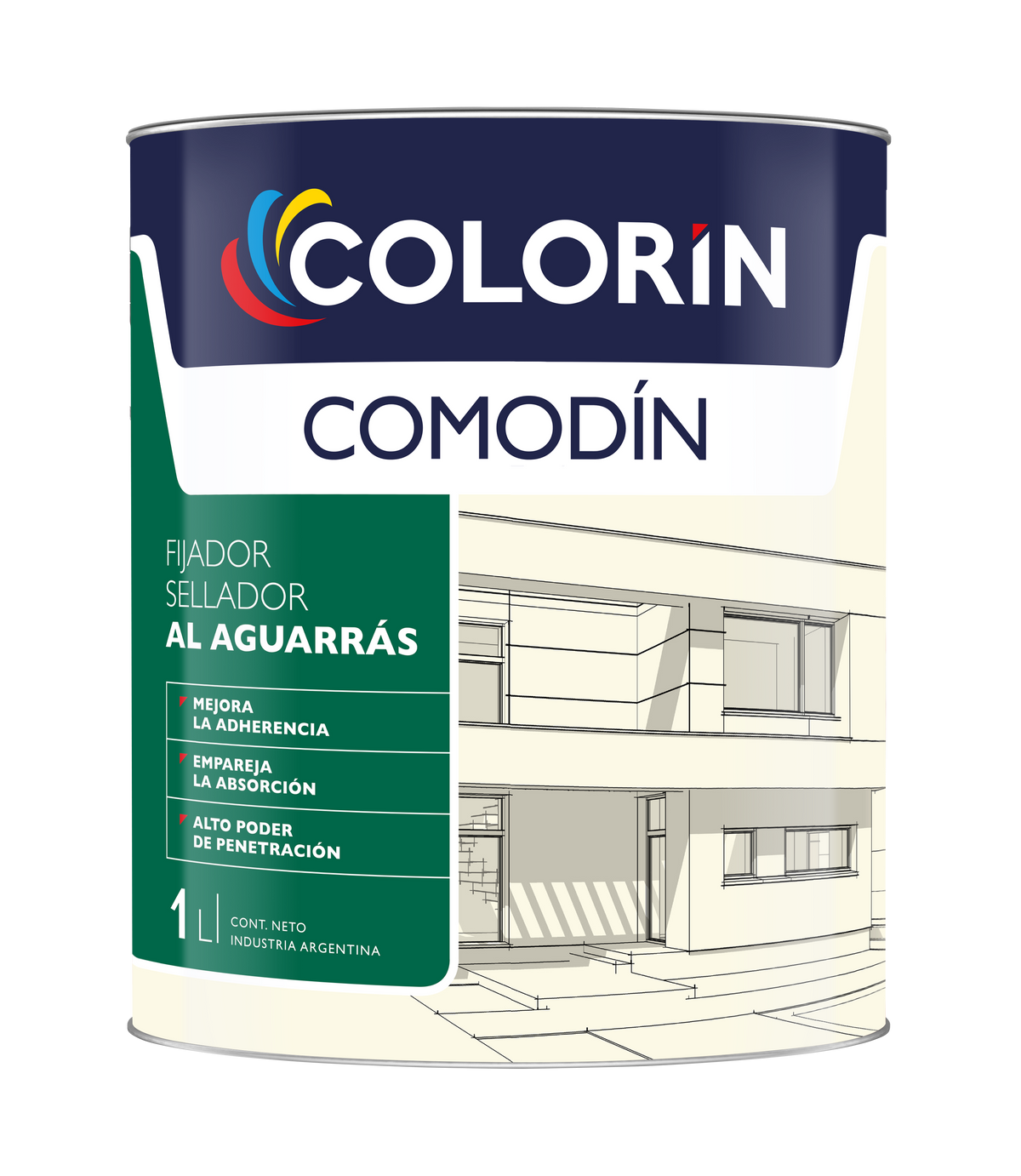 Fijador Sellador al Aguarrás Comodín 1 Lt Colorín