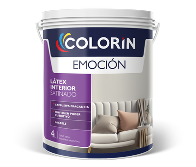 Látex Interior Emoción Satinado Blanco 4 Lt Colorín