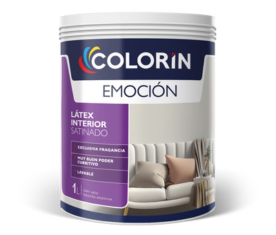 Látex Interior Emoción Satinado Blanco 1 Lt Colorín