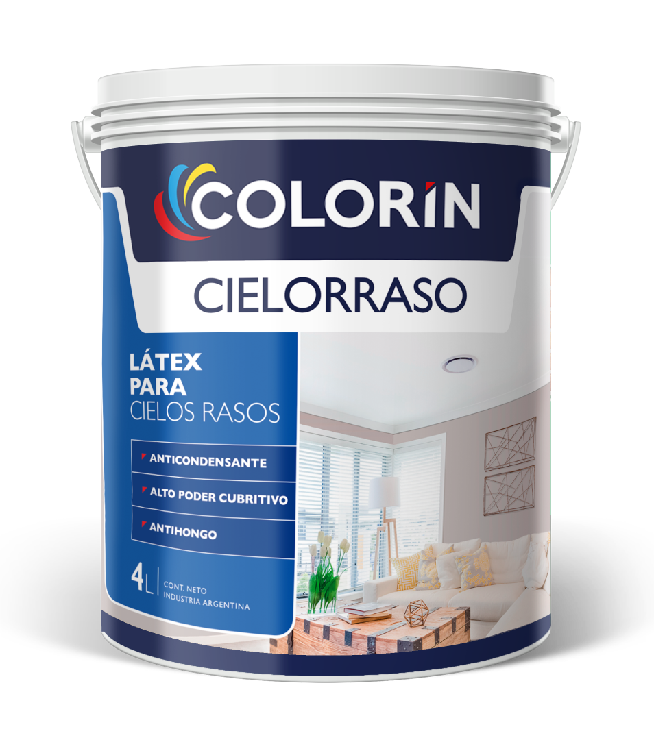 Látex para Cielorrasos Antihongo Blanco 4 Lt Colorín