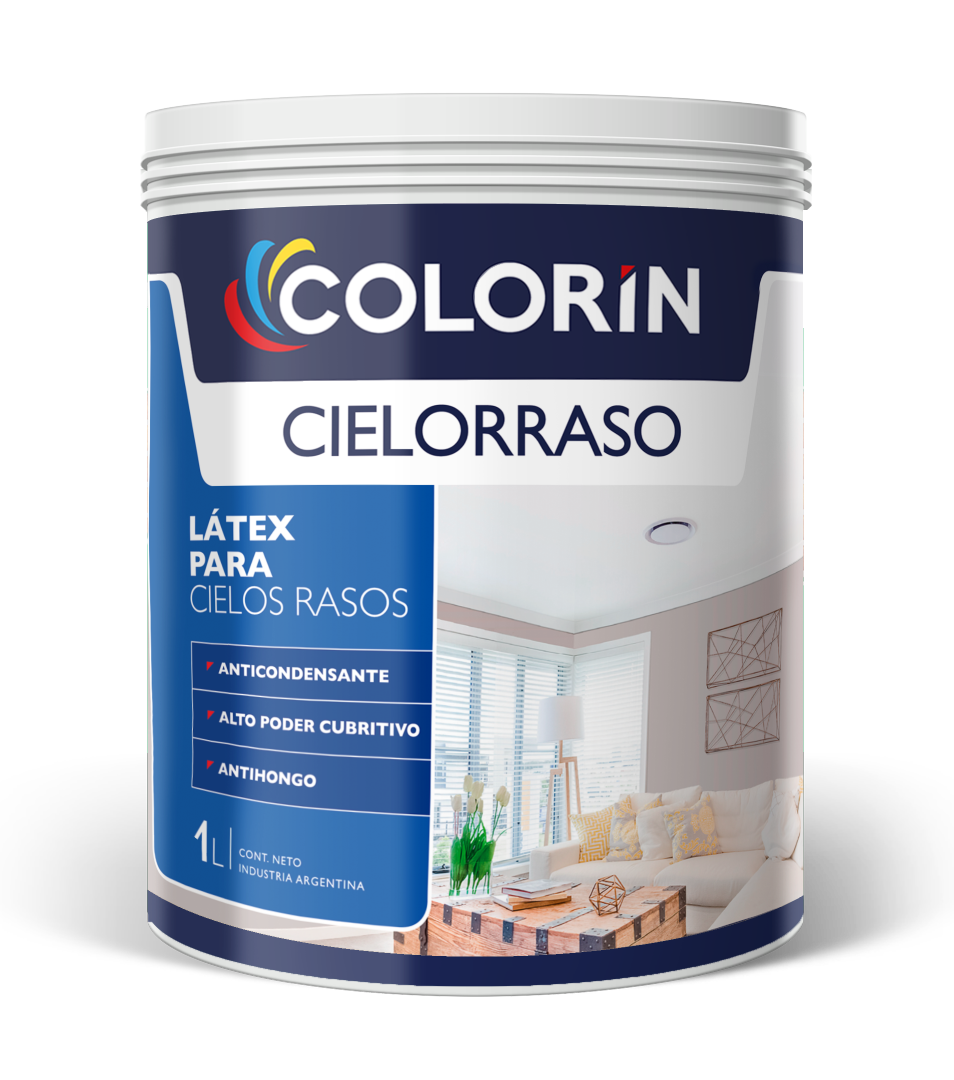 Látex para Cielorrasos Antihongo Blanco 1 Lt Colorín