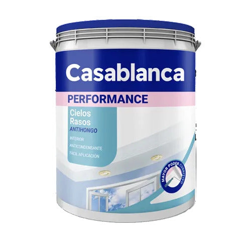 Látex para Cielorrasos Mate Blanco 1 Lt Casablanca