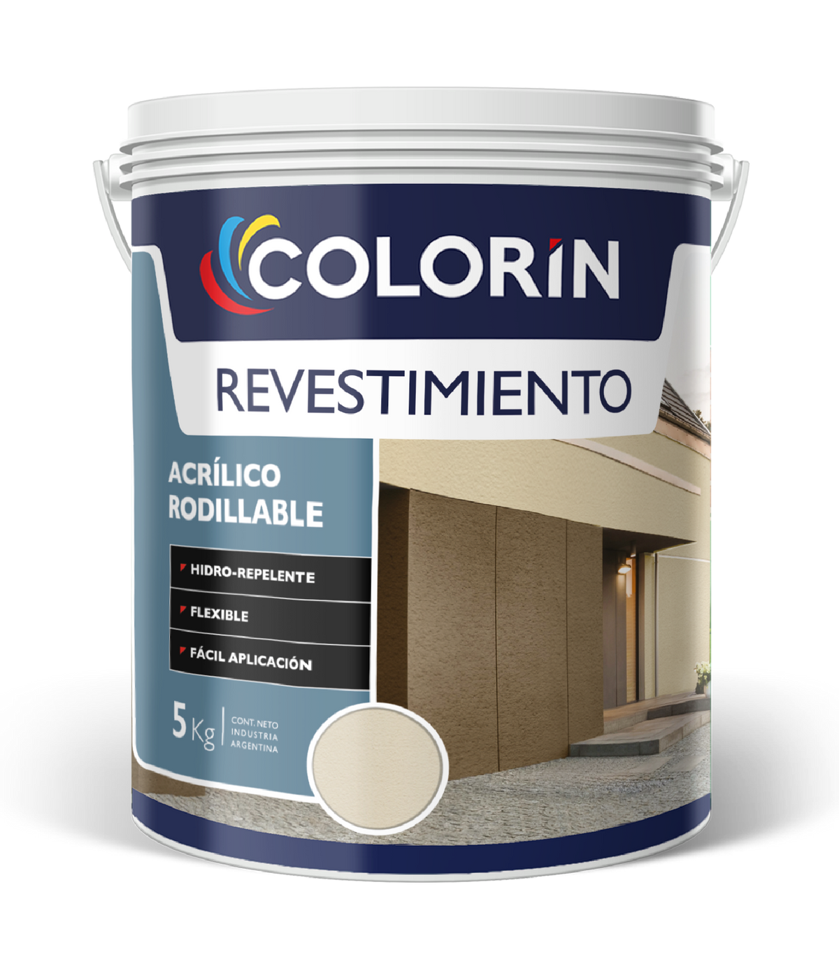 Revestimiento Acrílico Rodillable 25 Kg Colorín