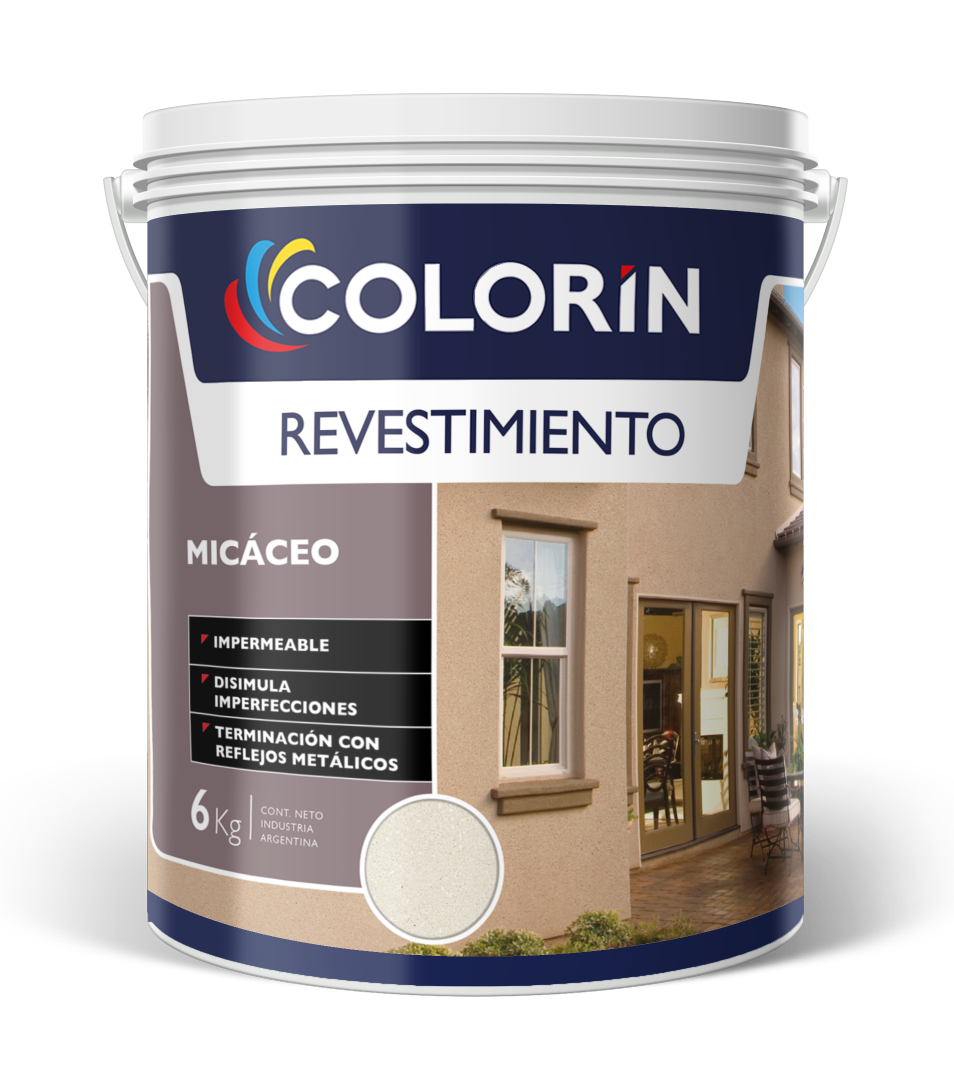 Revestimiento Micáceo Blanco 6 Kg Colorín