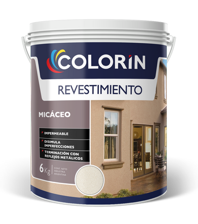 Revestimiento Micáceo Blanco 30 Kg Colorín