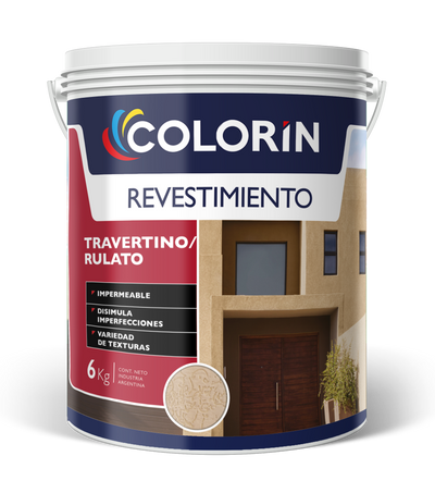 Revestimiento Rulato Mediano 25 Kg Colorín