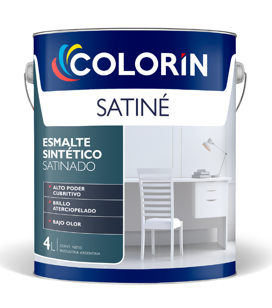Esmalte Sintético Premium Satiné Satinado Blanco 10 Lt Colorín