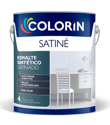 Esmalte Sintético Premium Satiné Satinado Blanco 10 Lt Colorín - imagen 1