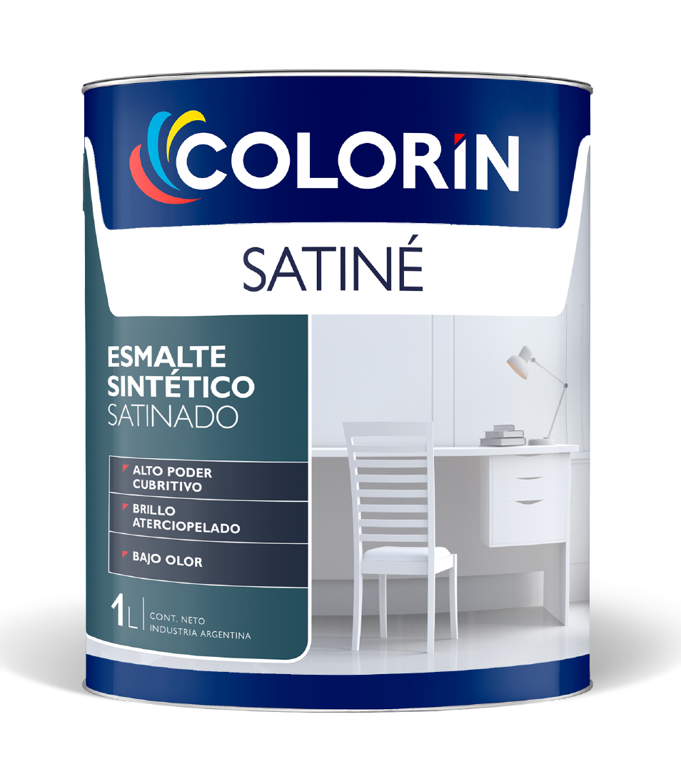 Esmalte Sintético Premium Satiné Satinado 1 Lt Colorín