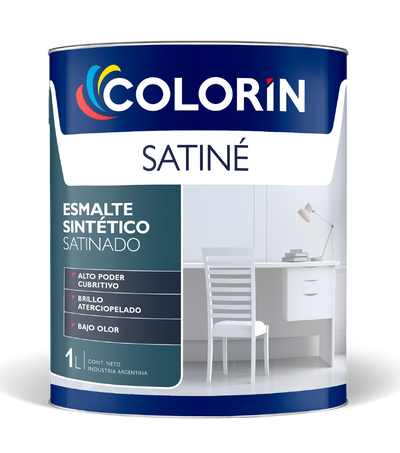 Esmalte Sintético Premium Satiné Satinado 1 Lt Colorín