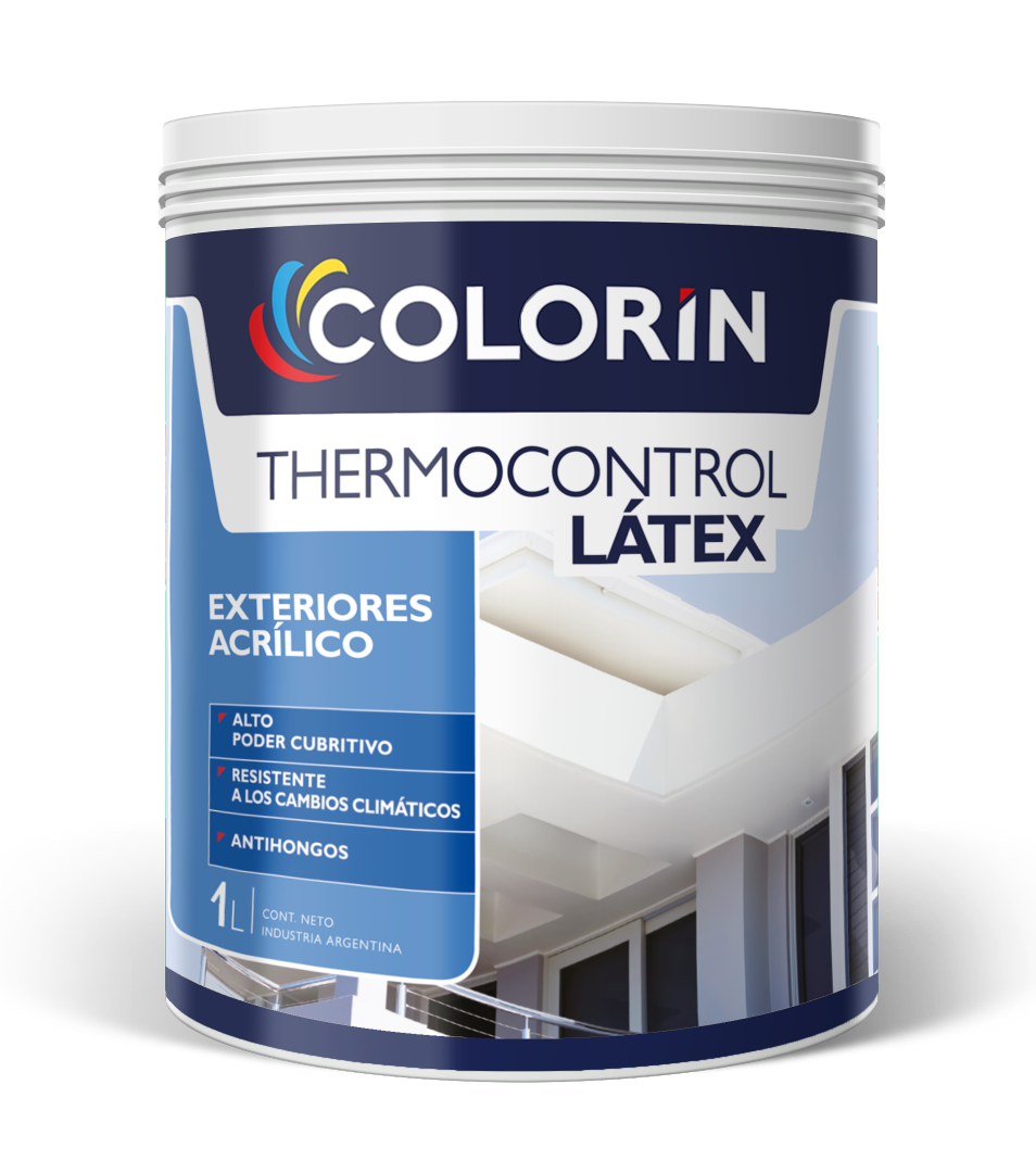 Látex Exterior Thermocontrol Flex Blanco 1 Lt Colorín