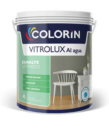 Esmalte al Agua Vitrolux Satinado 4 Lt Colorín - imagen 1