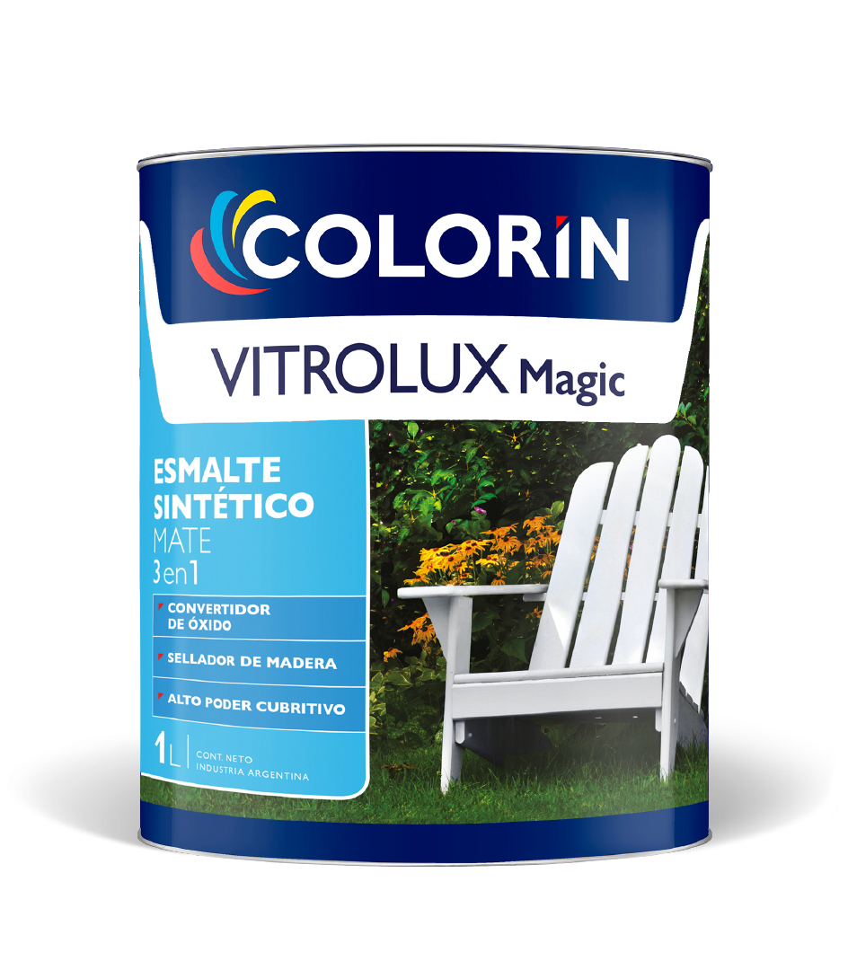 Esmalte Sintético Vitrolux Magic Mate 1 Lt Colorín