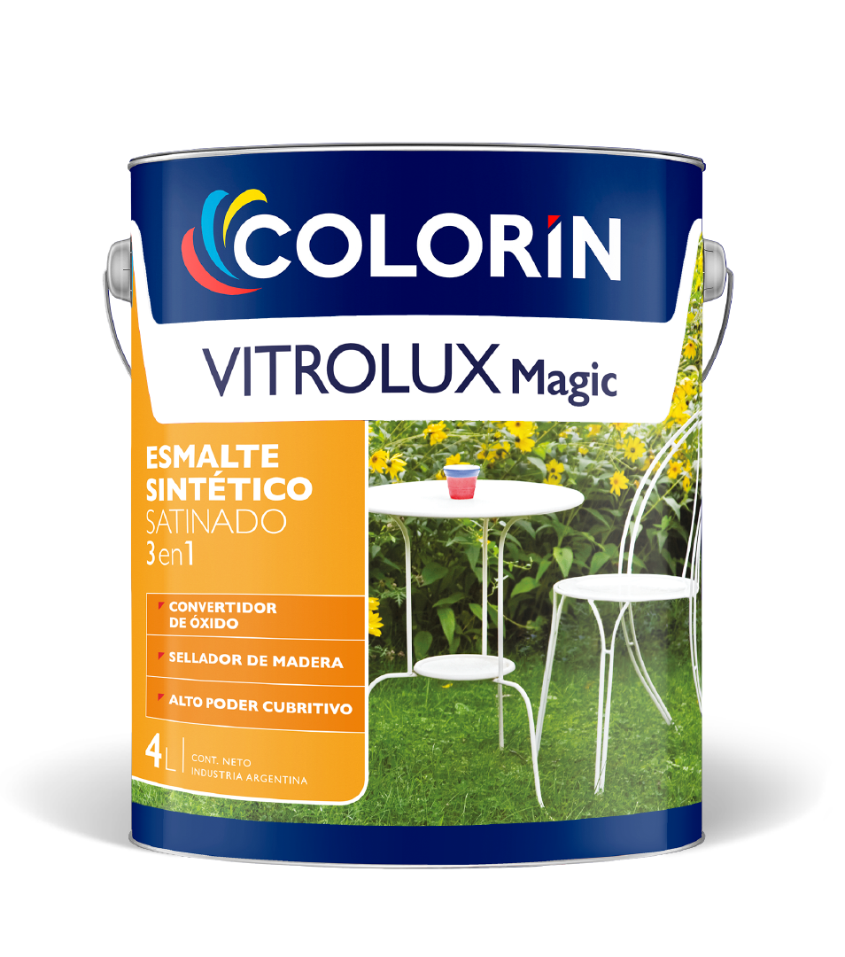 Esmalte Sintético Vitrolux Magic Satinado 0.500 Lt Colorín